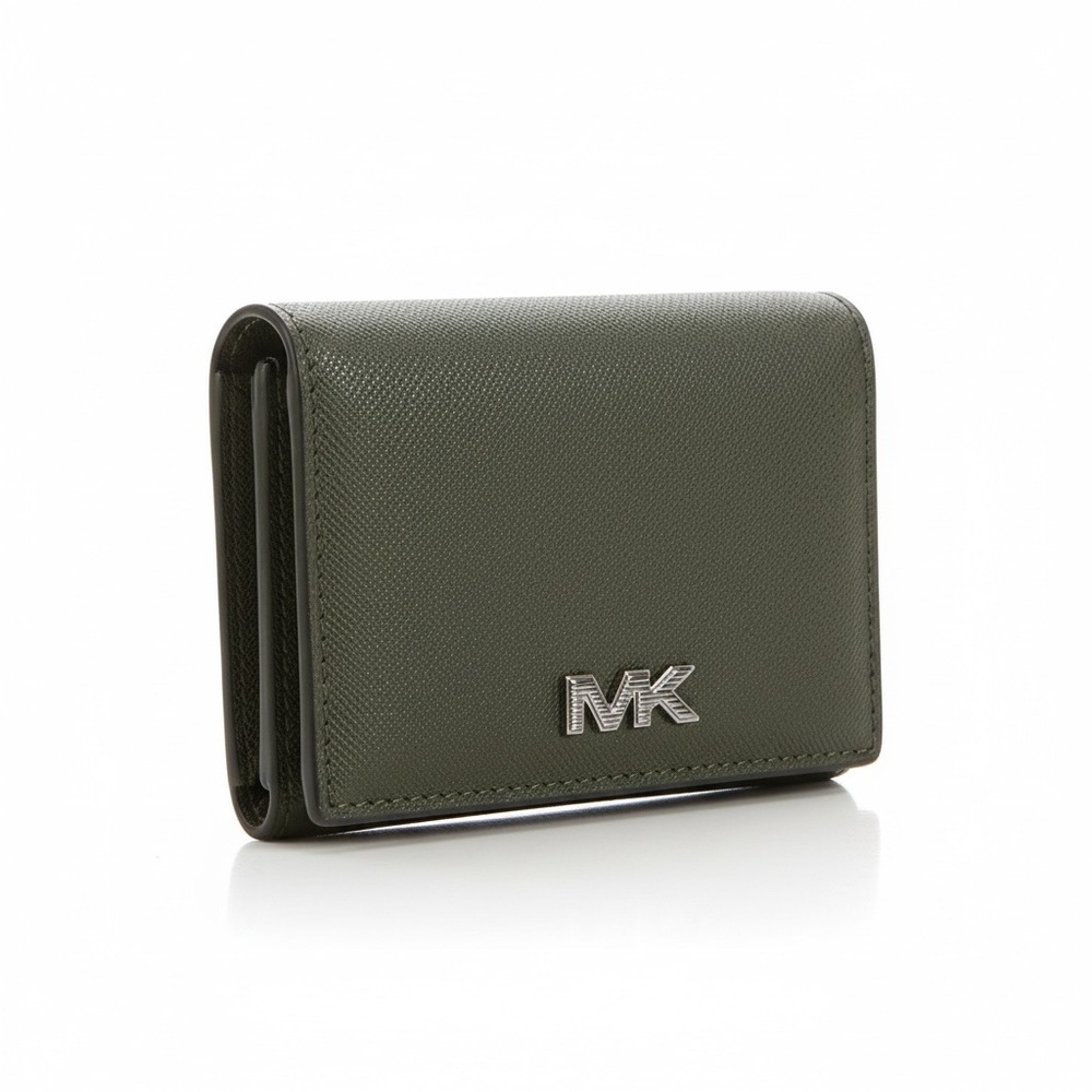 Michael Kors Rivington Saffiano Leather Billfold Wallet with Coin Pouch